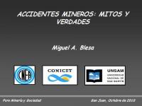 Accidentes mineros: mitos y verdades