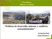 Políticas de desarrollo, minería y conflictos socioambientales
